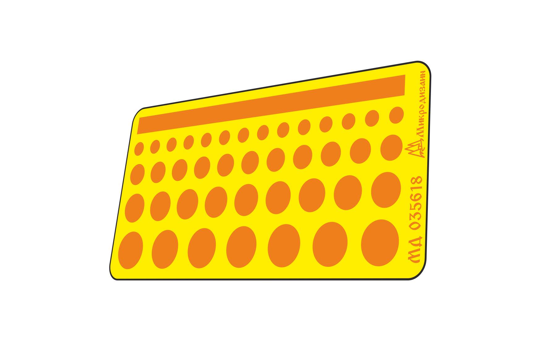 MD035618 Microdesign Flocking Template Tool - imodeller.store