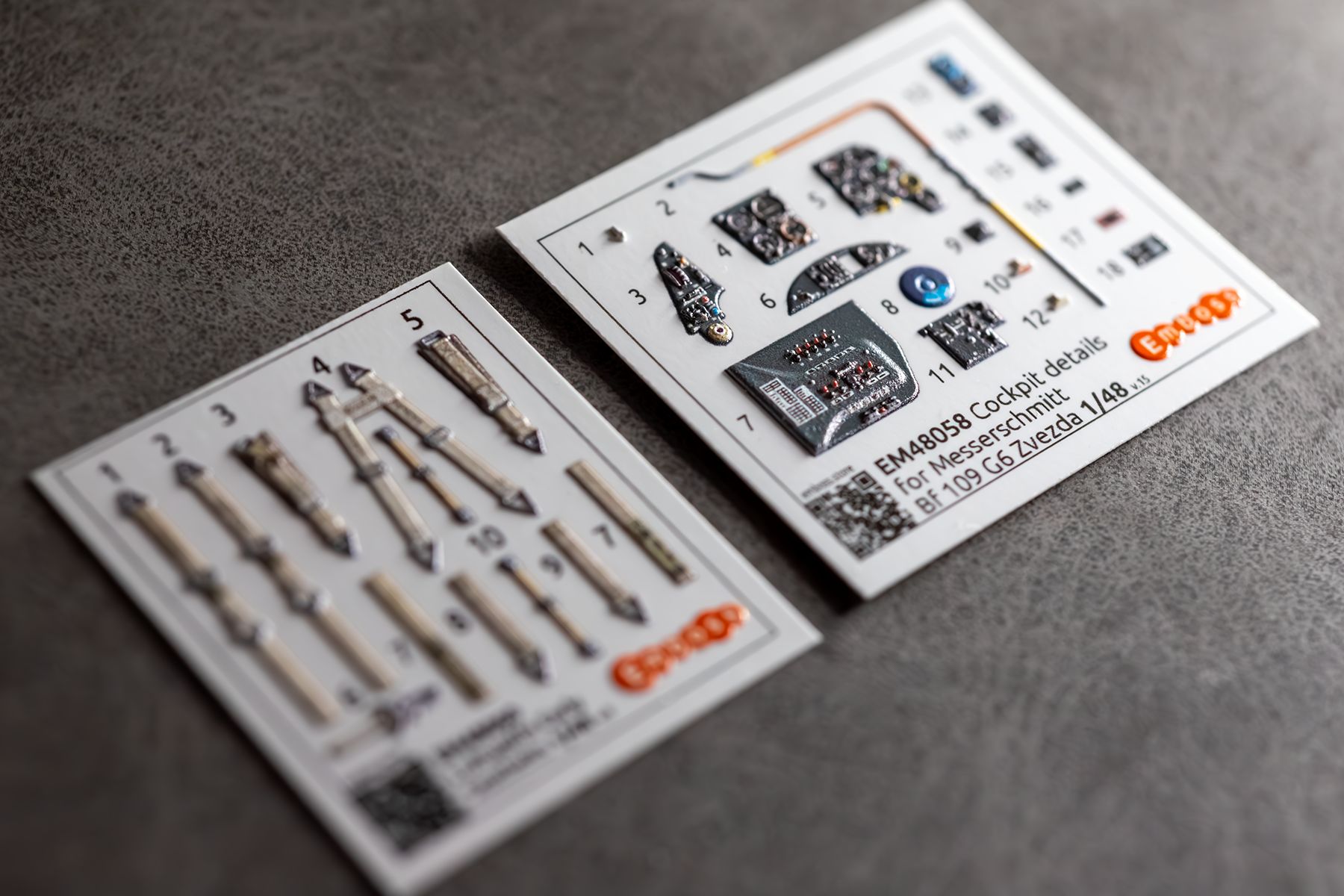 Messerschmitt Bf 109 G - 6 Cockpit details for Zvezda 1/48 (3D decal) - imodeller.store