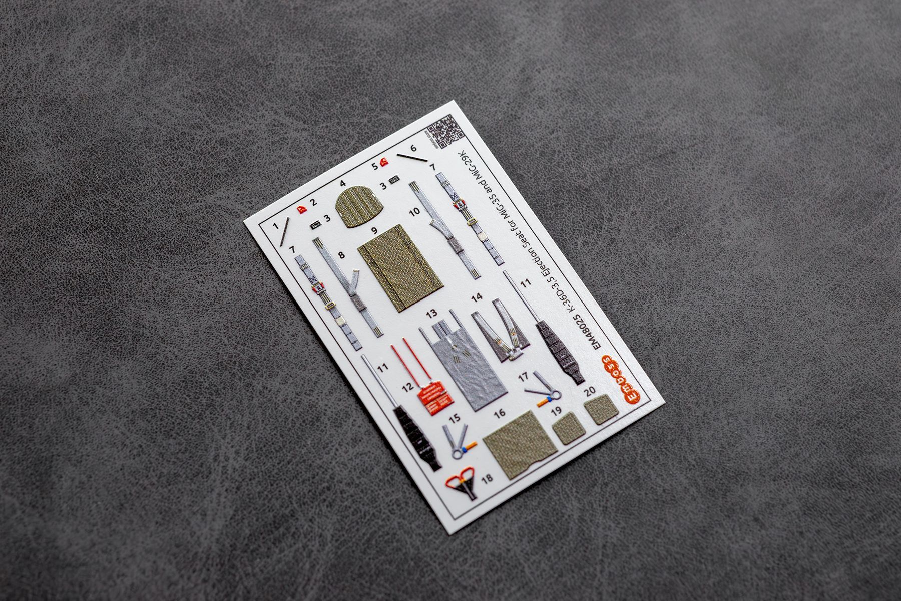 MiG - 29K COMBO for Hobbyboss 81786 1/48 (3D decal) Cockpit details set + seat belts - imodeller.store