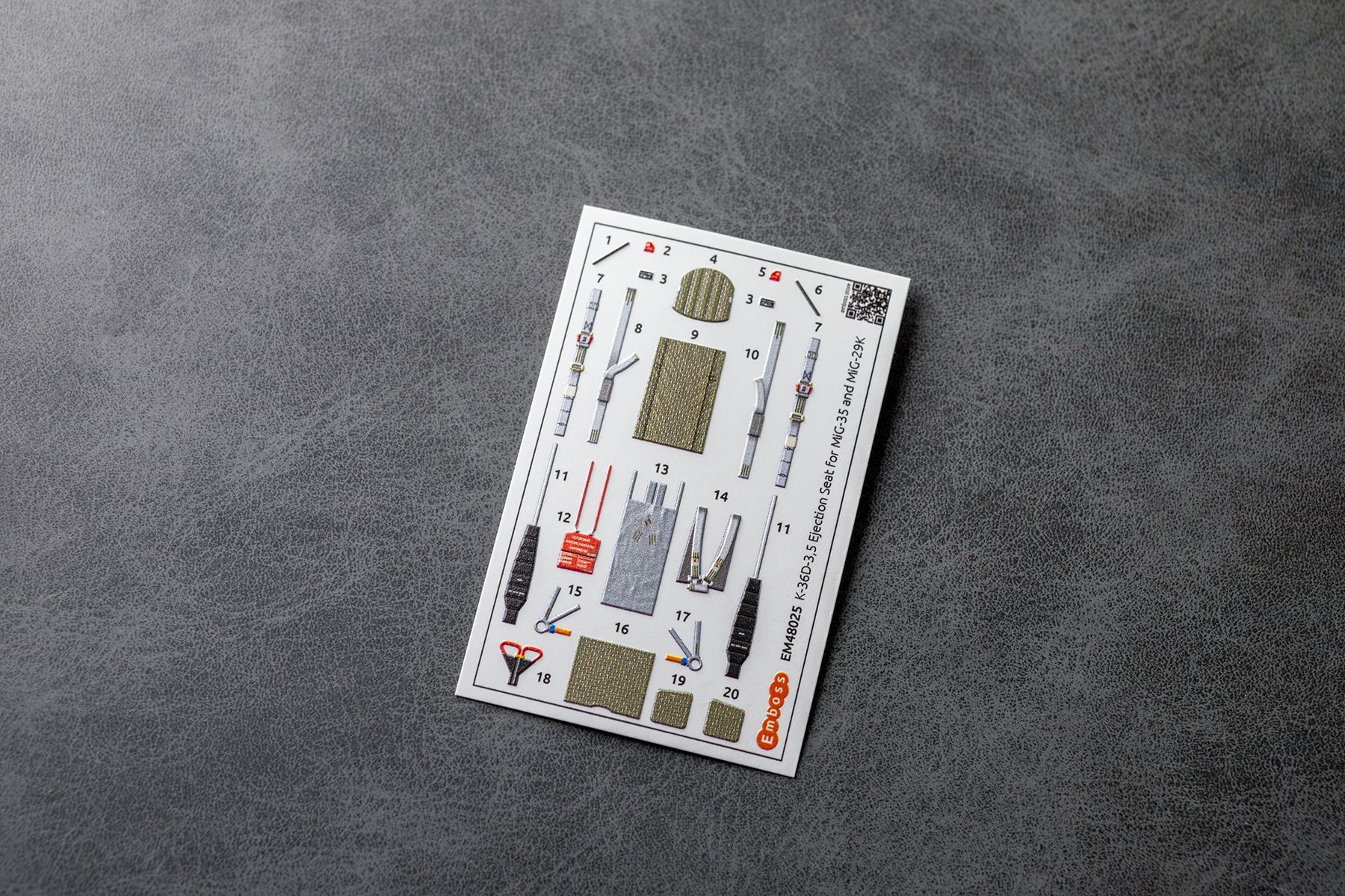 MiG - 29K COMBO for Hobbyboss 81786 1/48 (3D decal) Cockpit details set + seat belts - imodeller.store