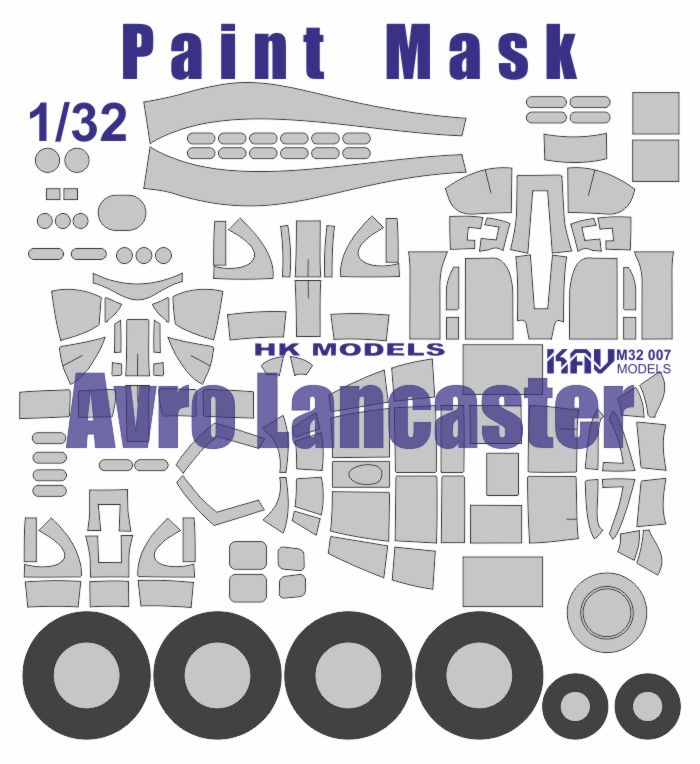 Paint mask for Avro Lancaster (HK Models) - imodeller.store