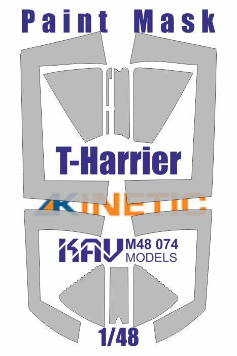 Paint mask for glazing T - Harrier (Kinetic) - imodeller.store