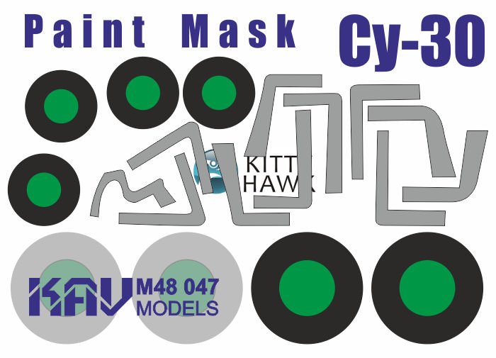 Paint mask for Sukhoi - 30 (Kitty Hawk) - imodeller.store
