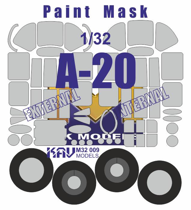Painting mask for A - 20 (HK Model) - imodeller.store