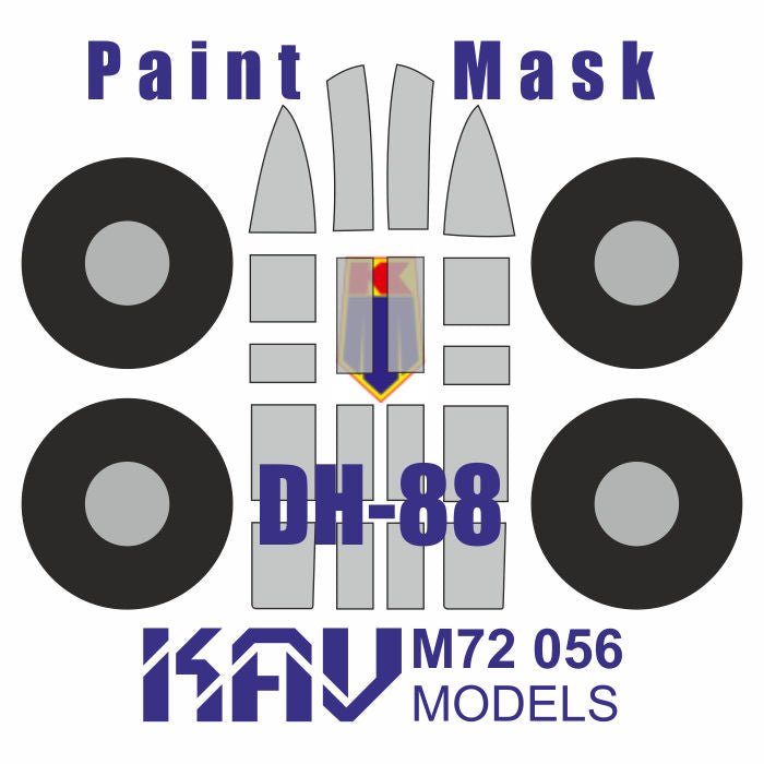 Painting mask for de Havilland DH - 88 (KP) - imodeller.store