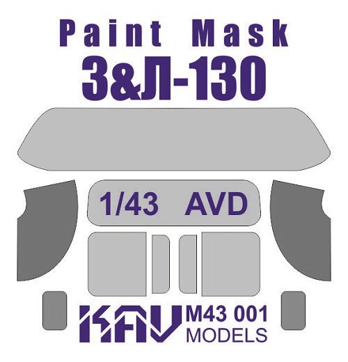 Painting mask for glazing Z & L - 130 (AVD) - imodeller.store