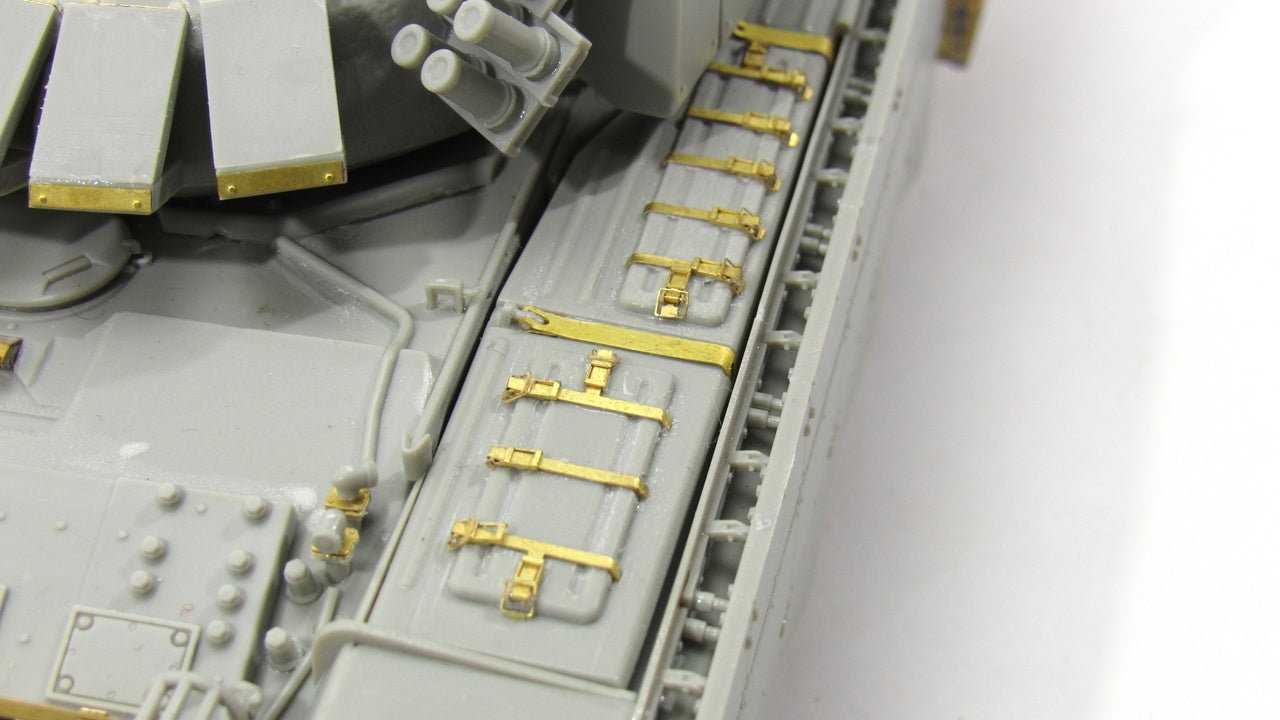 Photo - etched set Box locks ZIP for T - 72/T - 90 tank (Trumpeter) - imodeller.store