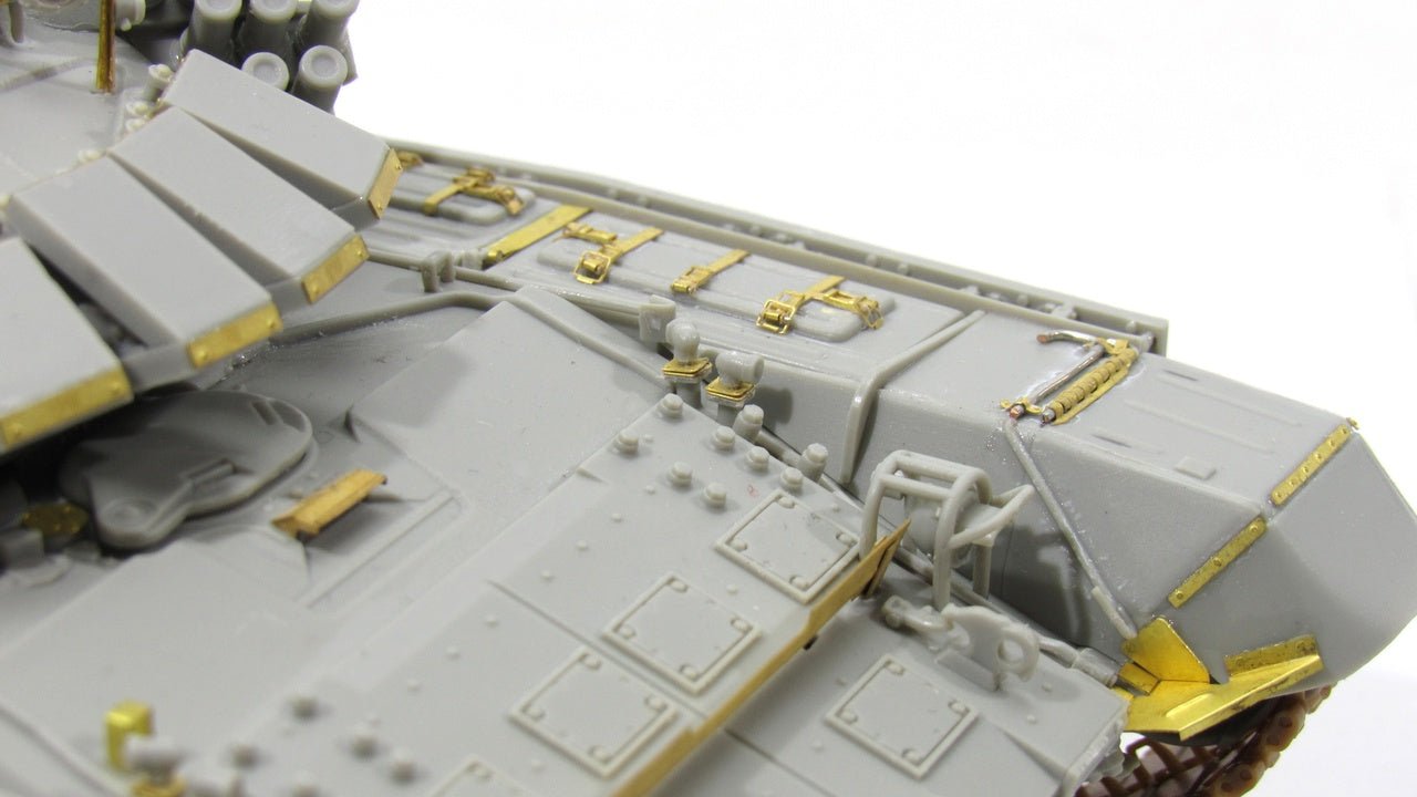 Photo - etched set Box locks ZIP for T - 72/T - 90 tank (Trumpeter) - imodeller.store