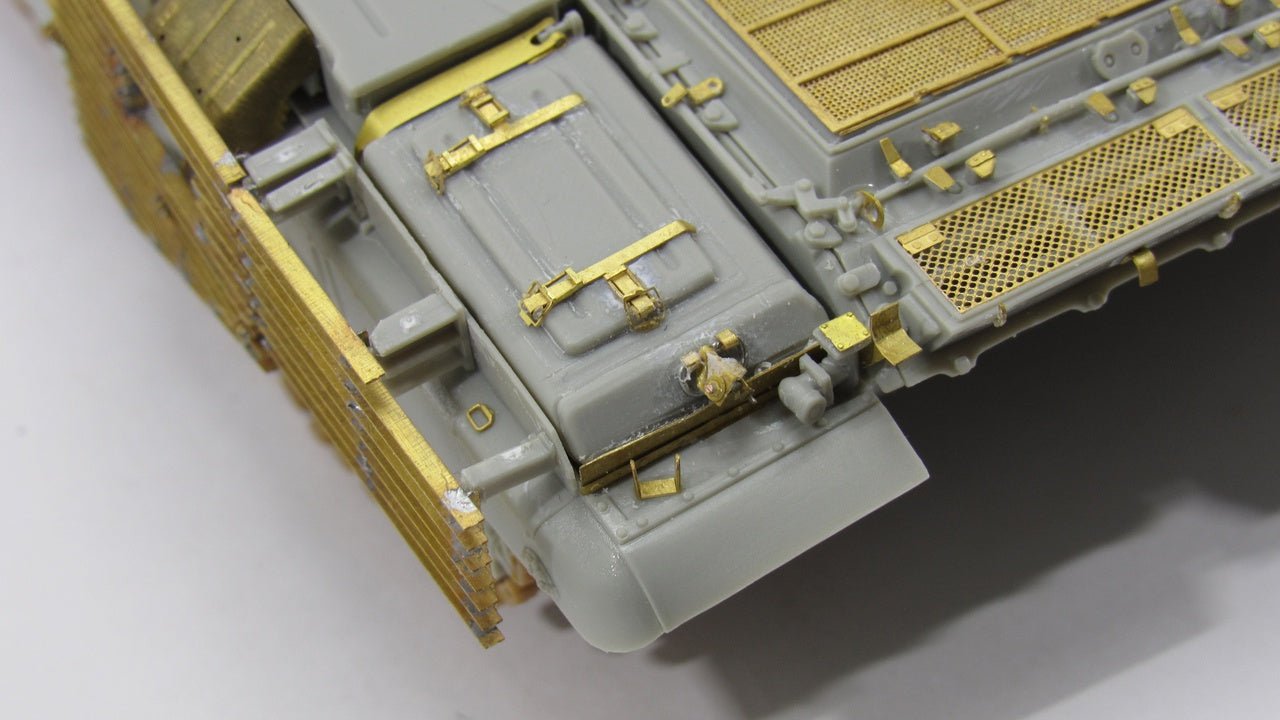 Photo - etched set Box locks ZIP for T - 72/T - 90 tank (Trumpeter) - imodeller.store