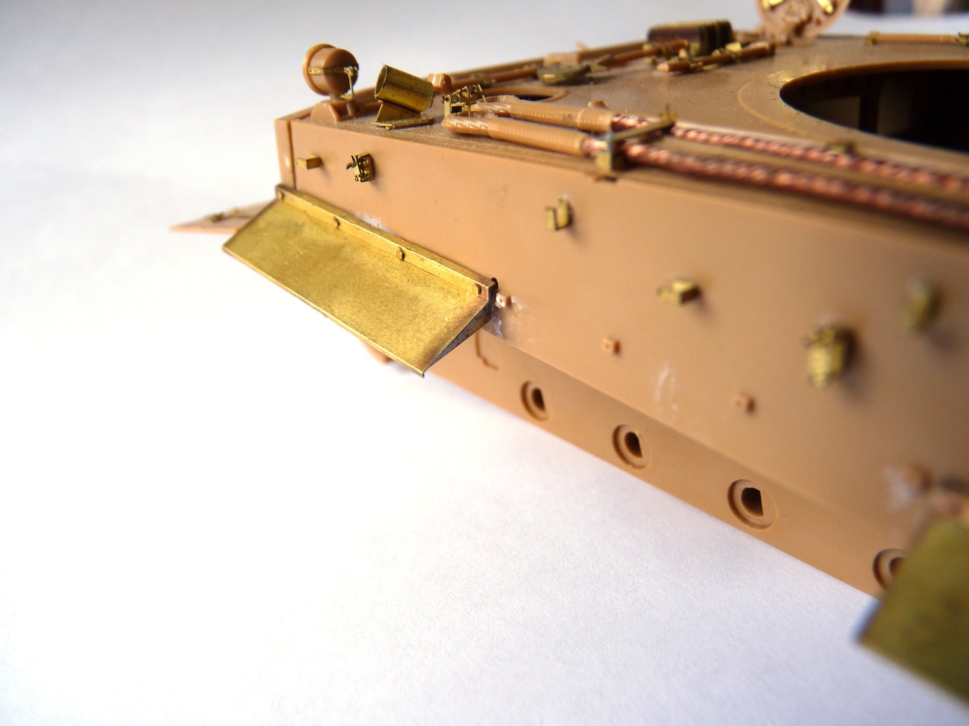 Photo - etched set for Tiger 1 tank fenders late type (Zvezda) - imodeller.store
