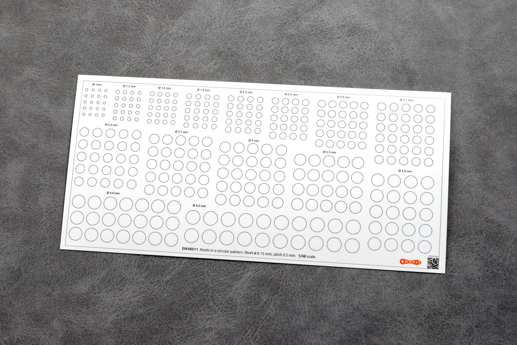Rivets in a circular pattern 1/48 (3D decal) - imodeller.store