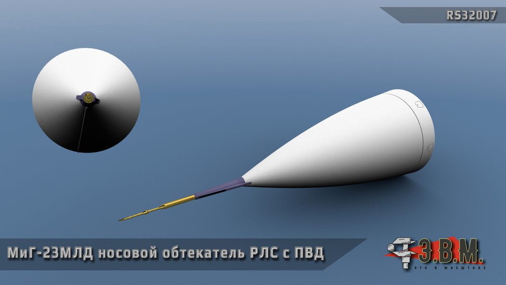 RS32007 E.V.M. 1:32 Detail Set MiG - 23MLD Nose Radome & Pitot - imodeller.store