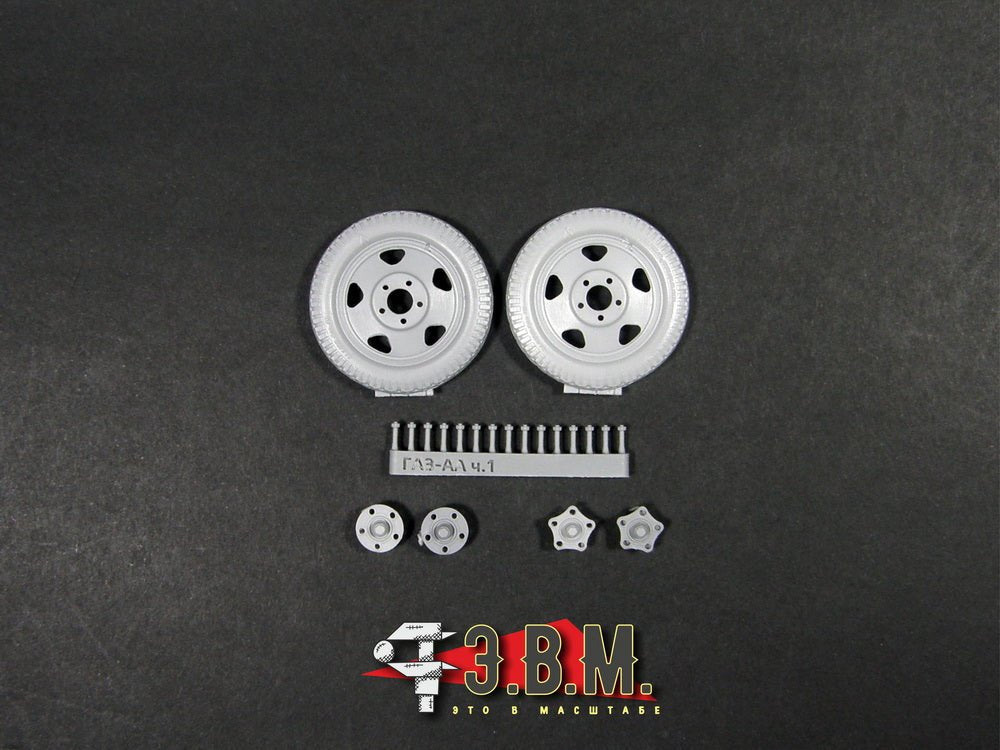 RS35074 E.V.M. 1/35 Wheels 6.00 - 20 "Red Triangle" for Guns and Field Equipment - imodeller.store