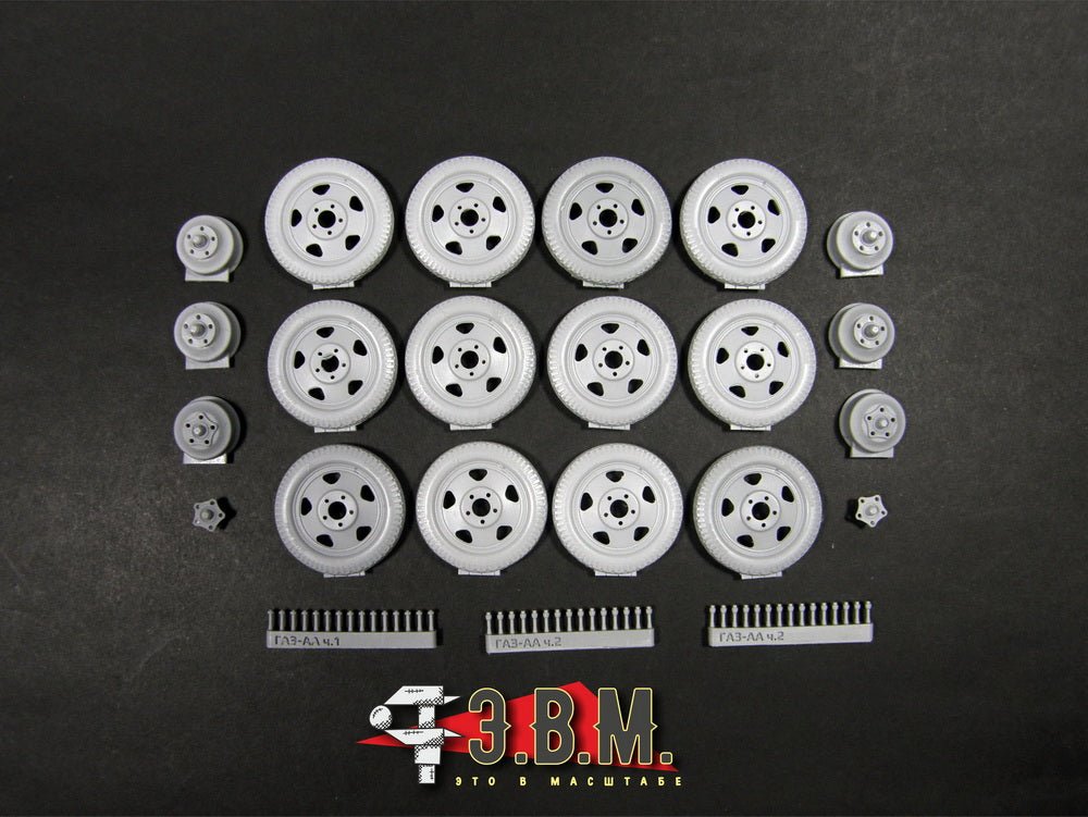 RS35079 E.V.M. 1/35 Wheels 6.00 - 20 for GAZ - AAA and BA - 3/6/10 - imodeller.store