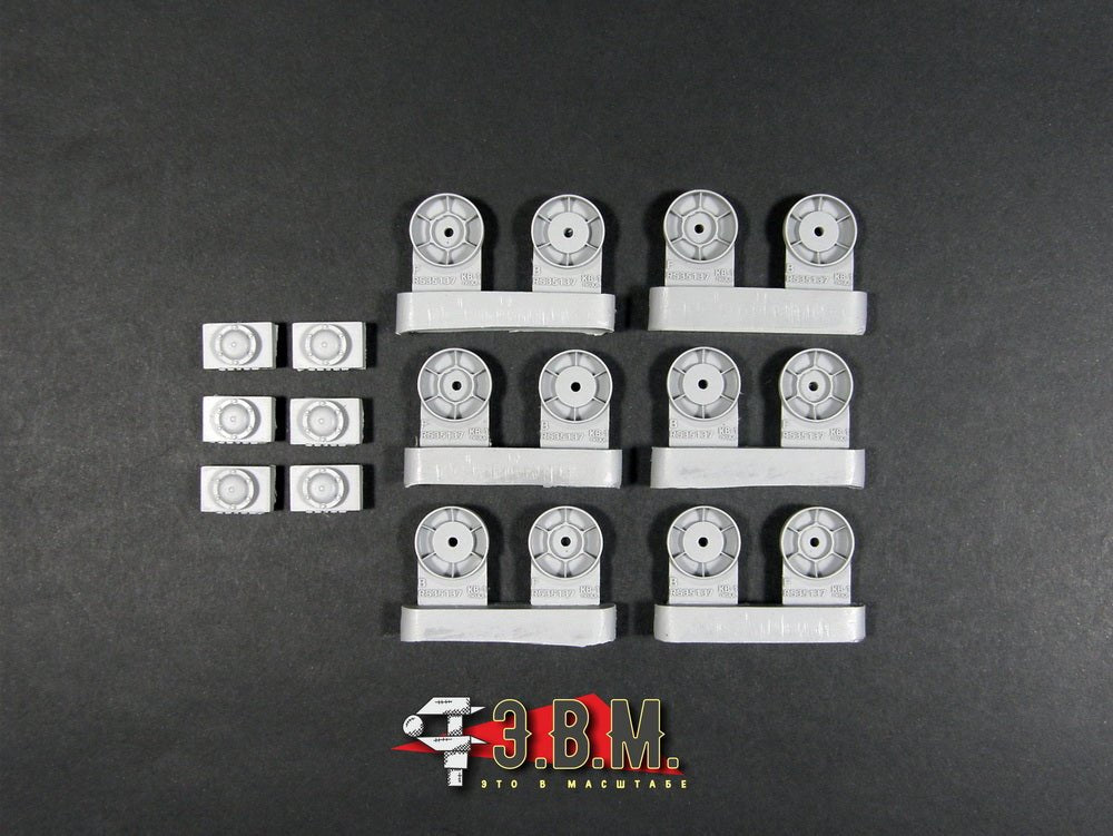 RS35138 E.V.M. 1/35 Supporting Road Wheels KV - 1 (ChKZ) - imodeller.store