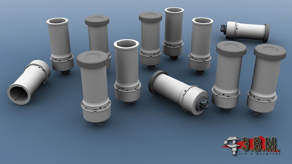 RS35157 E.V.M. 1:35 Smoke Dischargers AEK - 902 Tucha (Early) for Scale Models - imodeller.store