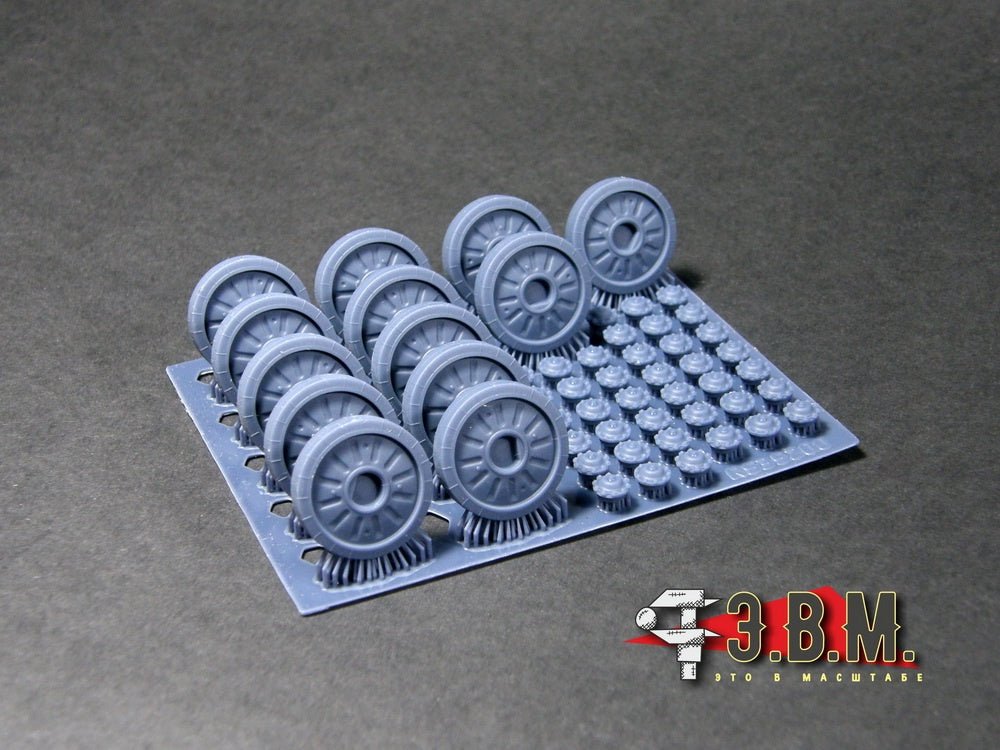 RS35200 E.V.M. — Scale 3D Printed Road Wheels BMP - 1/2 Type - 2 - imodeller.store