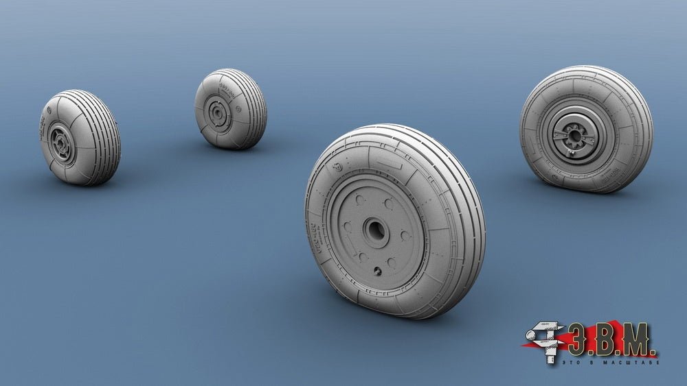 RS40001 E.V.M. 1/35 Landing Gear Wheels for Ka - 29 (Hobby Boss) - imodeller.store