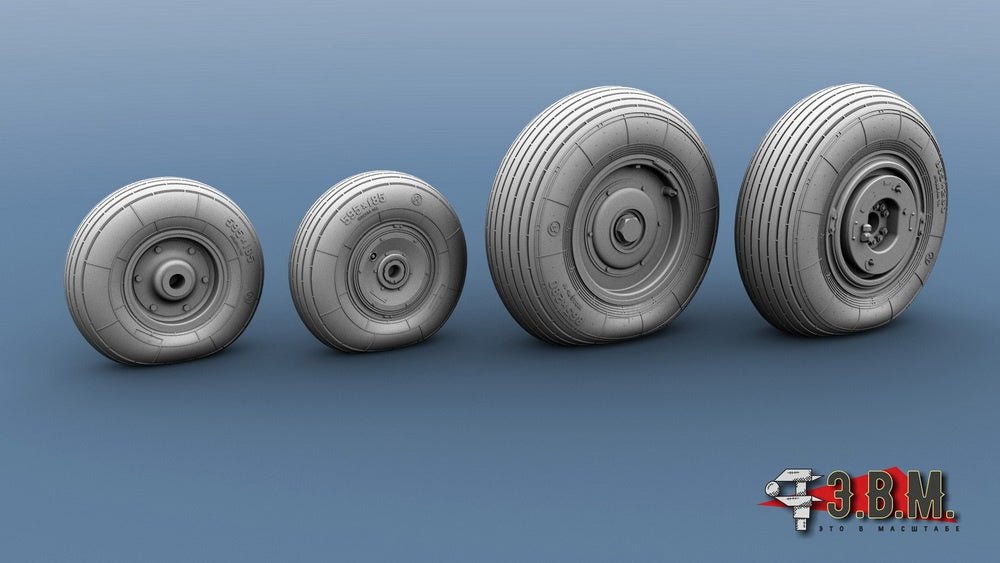 RS40002 E.V.M. 1/35 Landing Gear Wheels for Mil Mi - 8 - imodeller.store