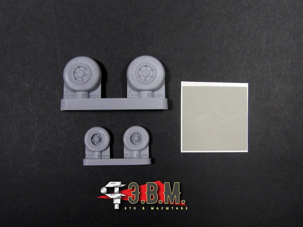 RS48046 E.V.M. 1/48 Landing Gear Wheels for F/A - 18 Super Hornet - imodeller.store