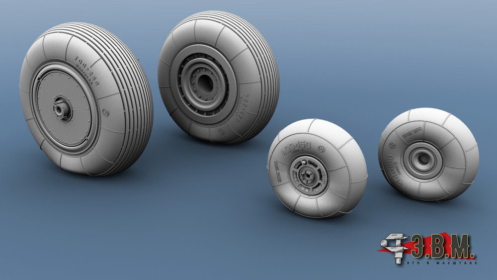 RS48072 E.V.M. 1/48 Landing Gear Wheels for Kamov Ka - 52 Alligator - imodeller.store