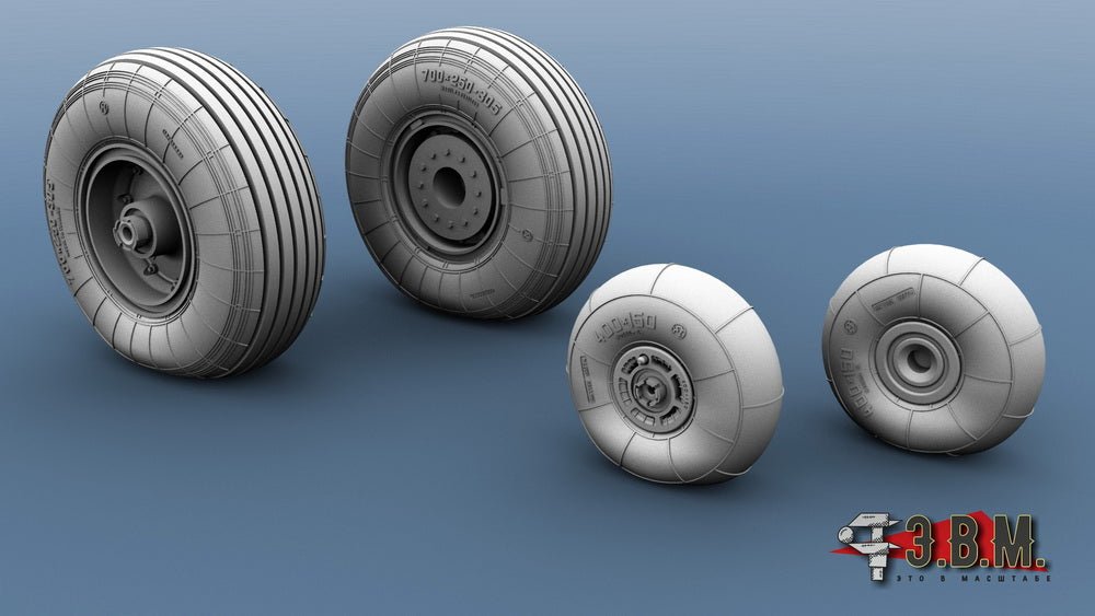 RS48073 E.V.M. 1/48 Landing Gear Wheels for Ka - 52M Alligator - imodeller.store
