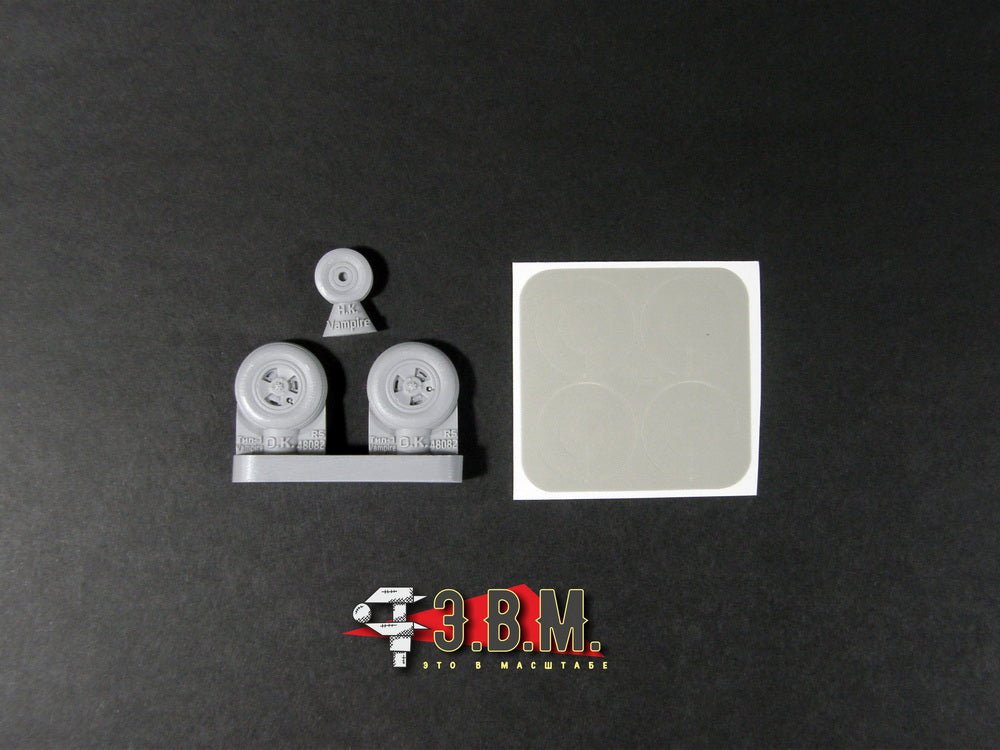 RS48082 E.V.M. 1/48 Landing Gear Wheels for De Havilland Vampire - imodeller.store