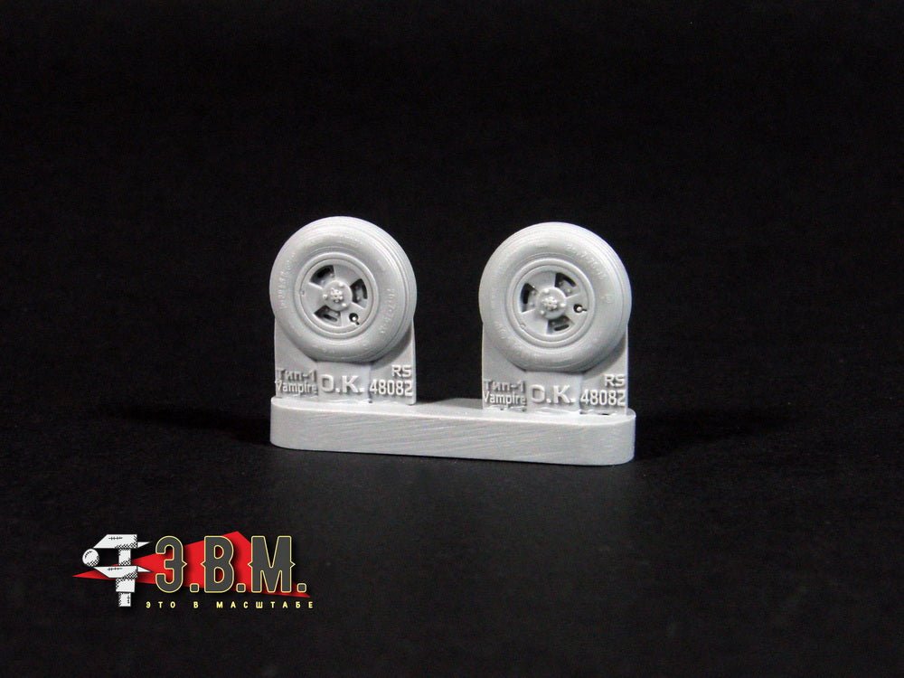 RS48082 E.V.M. 1/48 Landing Gear Wheels for De Havilland Vampire - imodeller.store