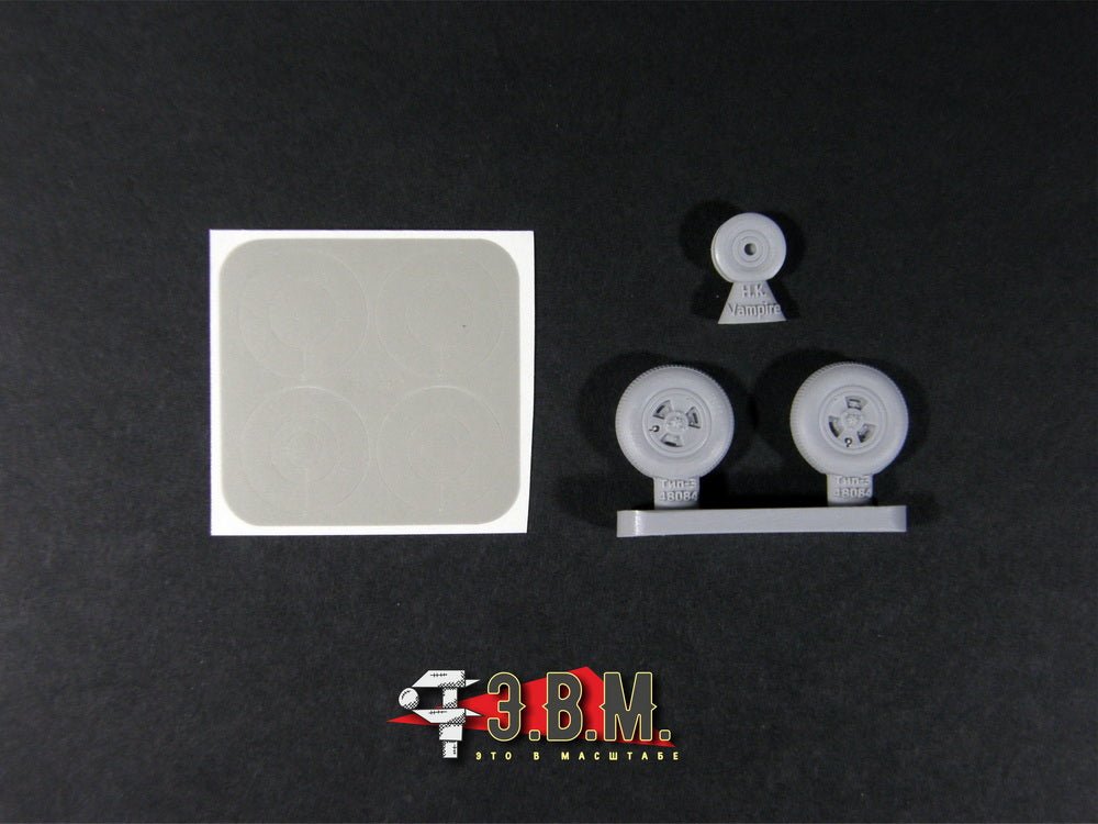 RS48084 E.V.M. 1/48 Landing Gear Wheels for De Havilland Vampire - imodeller.store