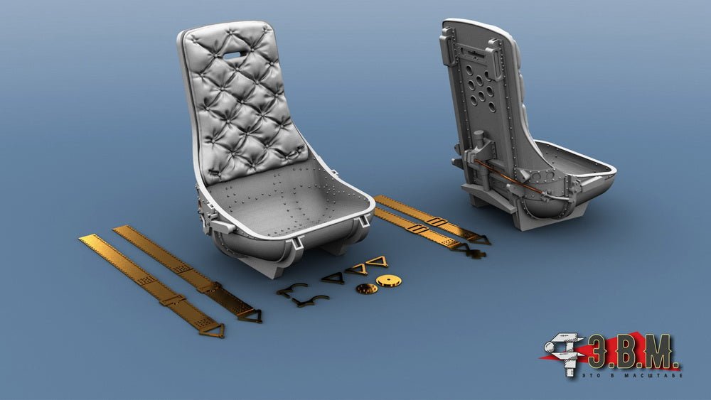 RS48096 E.V.M. — Pilot Seat with Belts for LaGG - 3 - imodeller.store