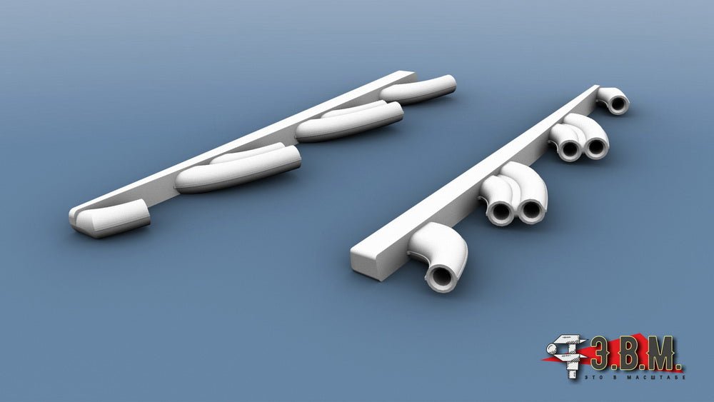 RS48097 E.V.M. — 3D Printed Exhaust Stacks for LaGG - 3 - imodeller.store