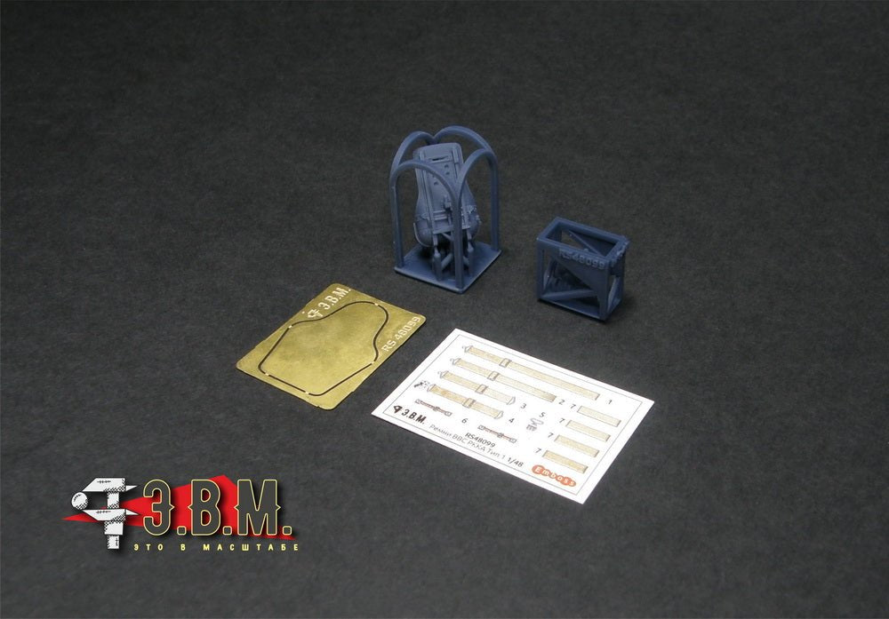RS48099 E.V.M. 1/48 Pilot Seat with Armored Backrest & 3D Decal Belts for LaGG - 3 - imodeller.store