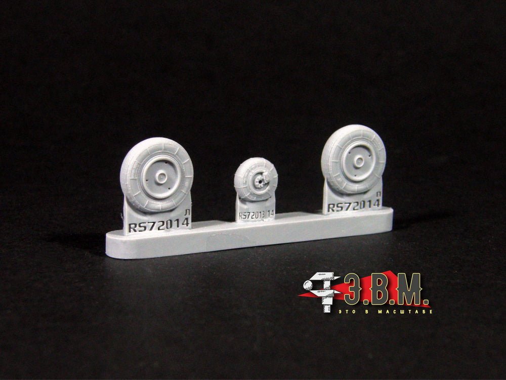 RS72014 E.V.M. 1:72 Landing Gear Wheels (Late Type) for MiG - 21 - imodeller.store