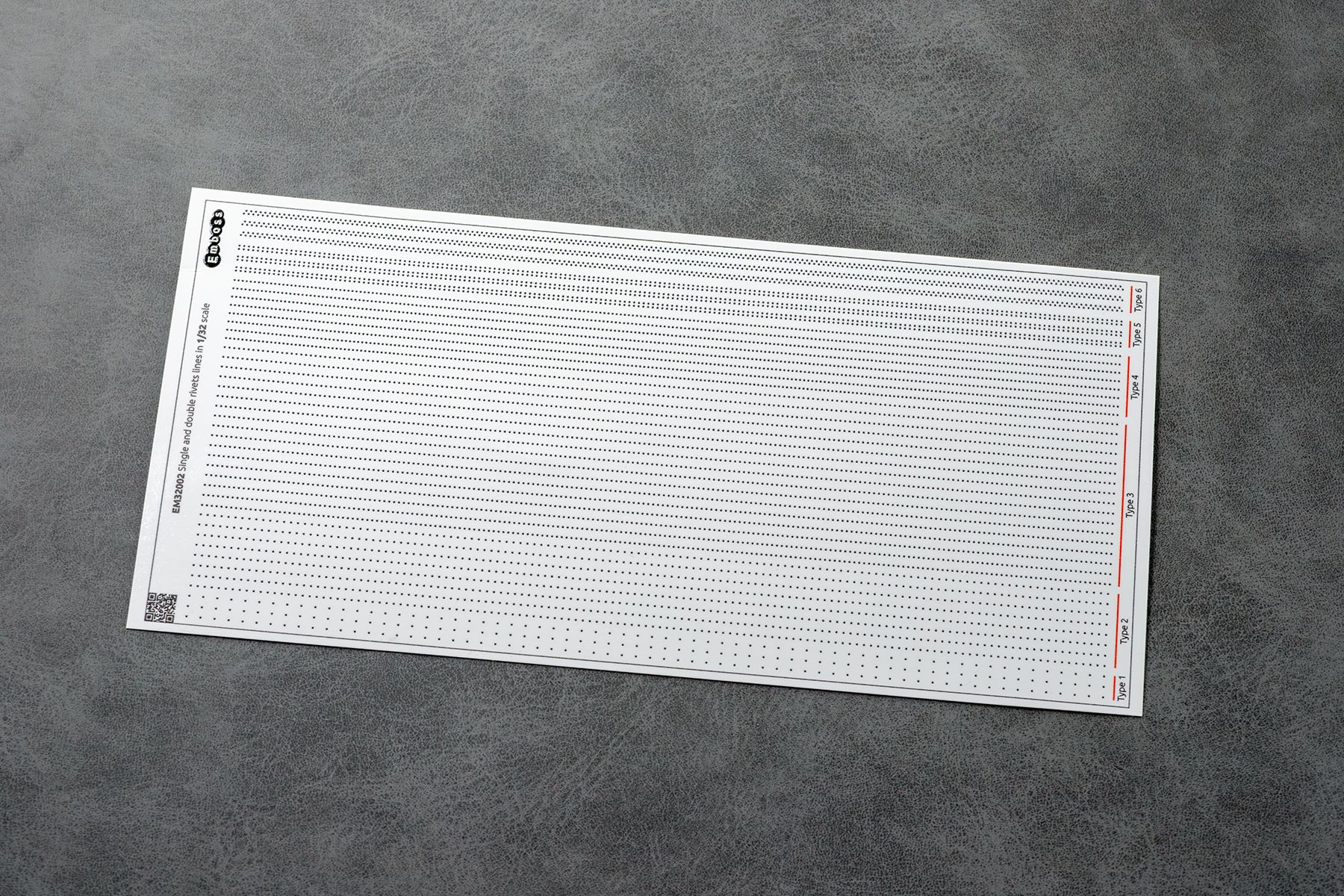 Single/double rows of rivets 1/32 (3D decal) - imodeller.store