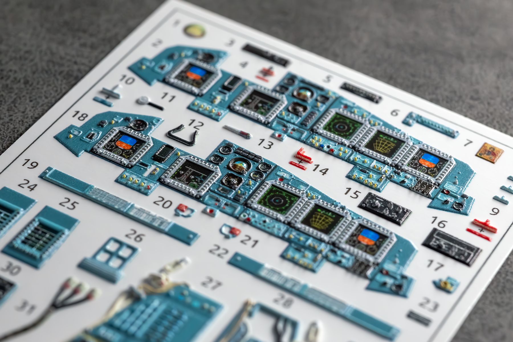 Su - 34 Powered cockpit details for Kittyhawk 1/48 (3d decals) - imodeller.store