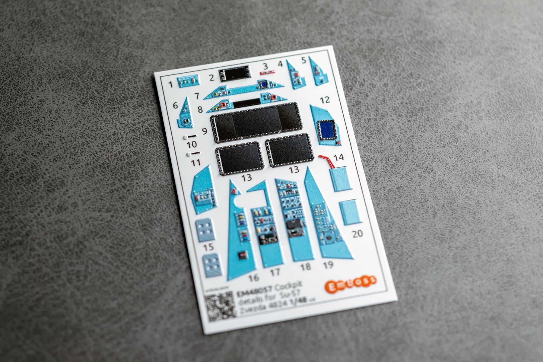 Su - 57 Cockpit details for Zvezda 4824 1/48 (3D decal) - imodeller.store