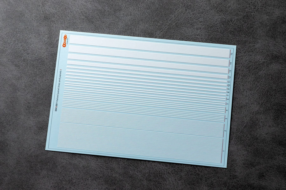 Surface details: raised panel lines I 1/48 (3D decal) - imodeller.store