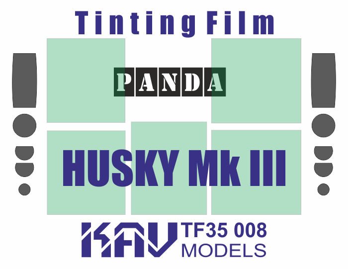 Tinted film for Husky Mk III VMMD (Panda/Zimi) - imodeller.store