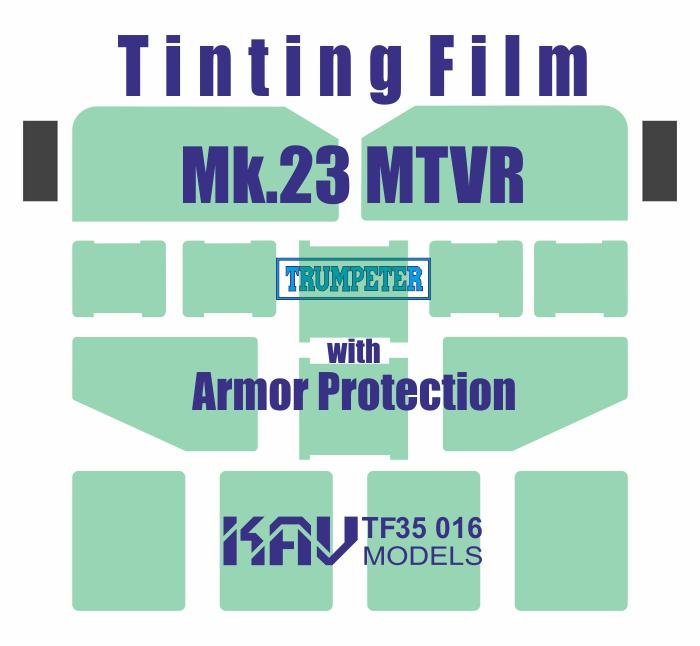 Tinted film for MTVR Mk.23 w Armor Protection (Trumpeter) - imodeller.store