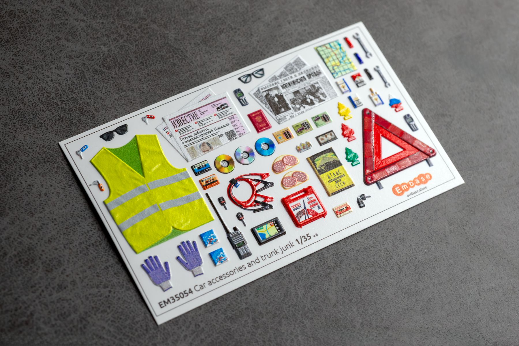 Trunk junk / Car accessories 1/35 (3D decal) - imodeller.store