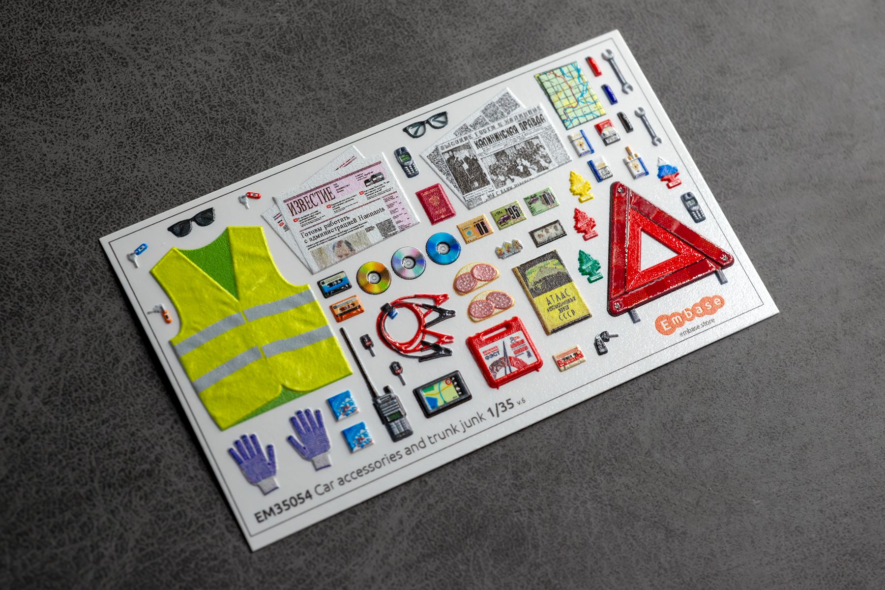 Trunk junk / Car accessories 1/35 (3D decal) - imodeller.store