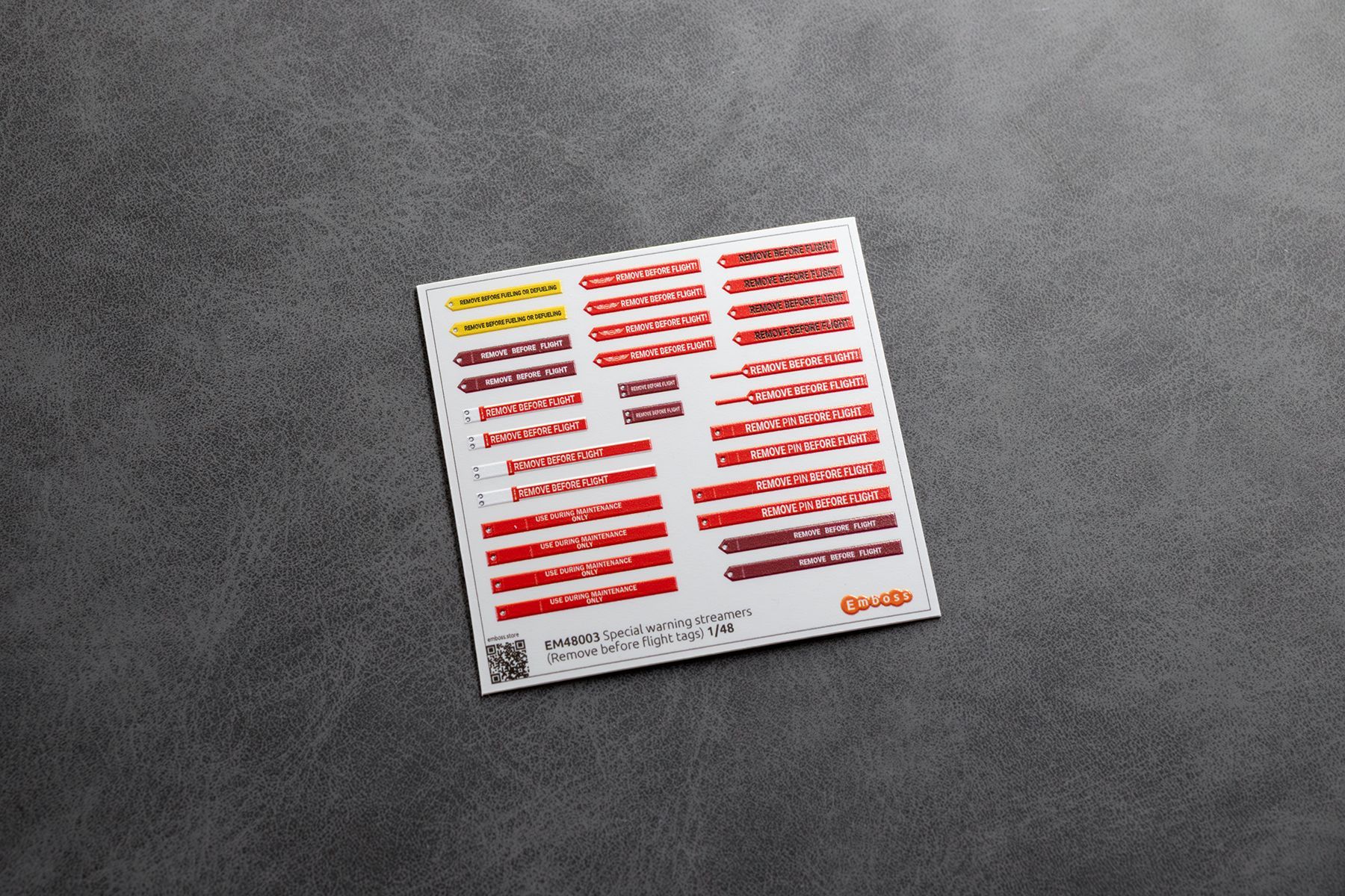 Two - sided Special warning streamers (Remove before flight tags) 1/48 (3D decal) - imodeller.store