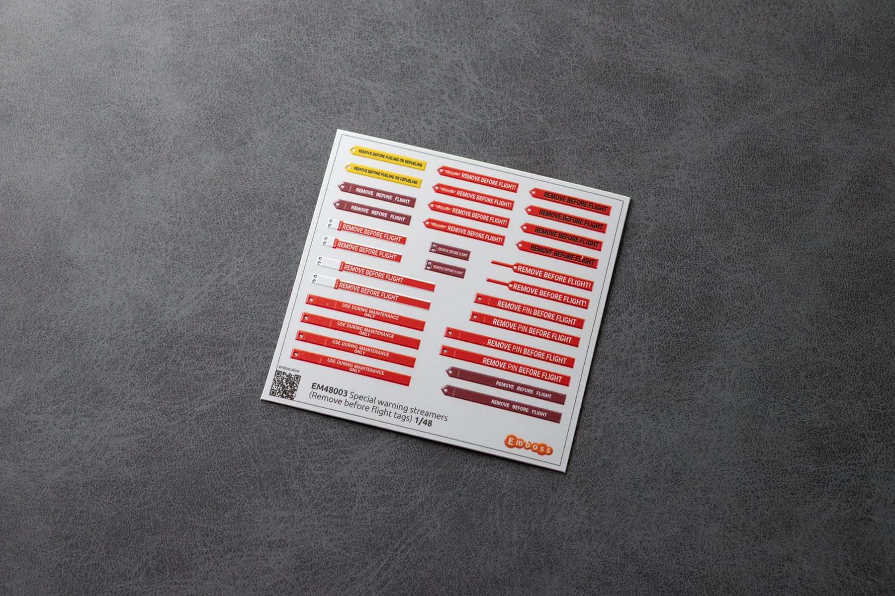 Two - sided Special warning streamers (Remove before flight tags) 1/48 (3D decal) - imodeller.store