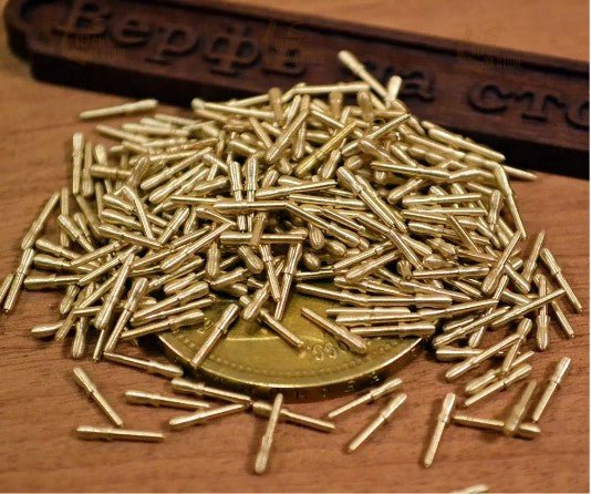 Universal fit Chiseled Nails brass set (8.0 mm) - Master Korabel - imodeller.store