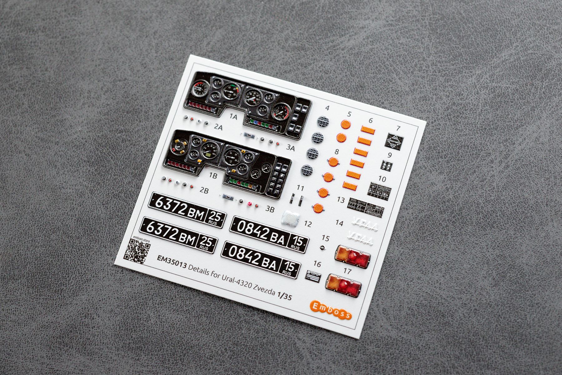 Ural - 4320 details set for Zvezda 3654 1/35 (3D decal) - imodeller.store