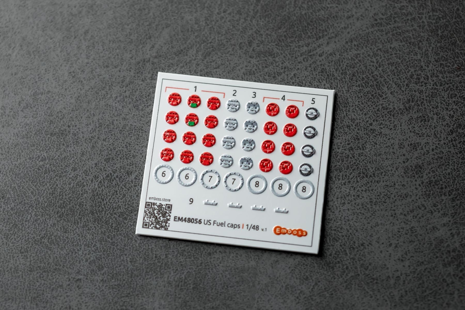 US Fuel filler caps 1/48 (3D decal) - imodeller.store