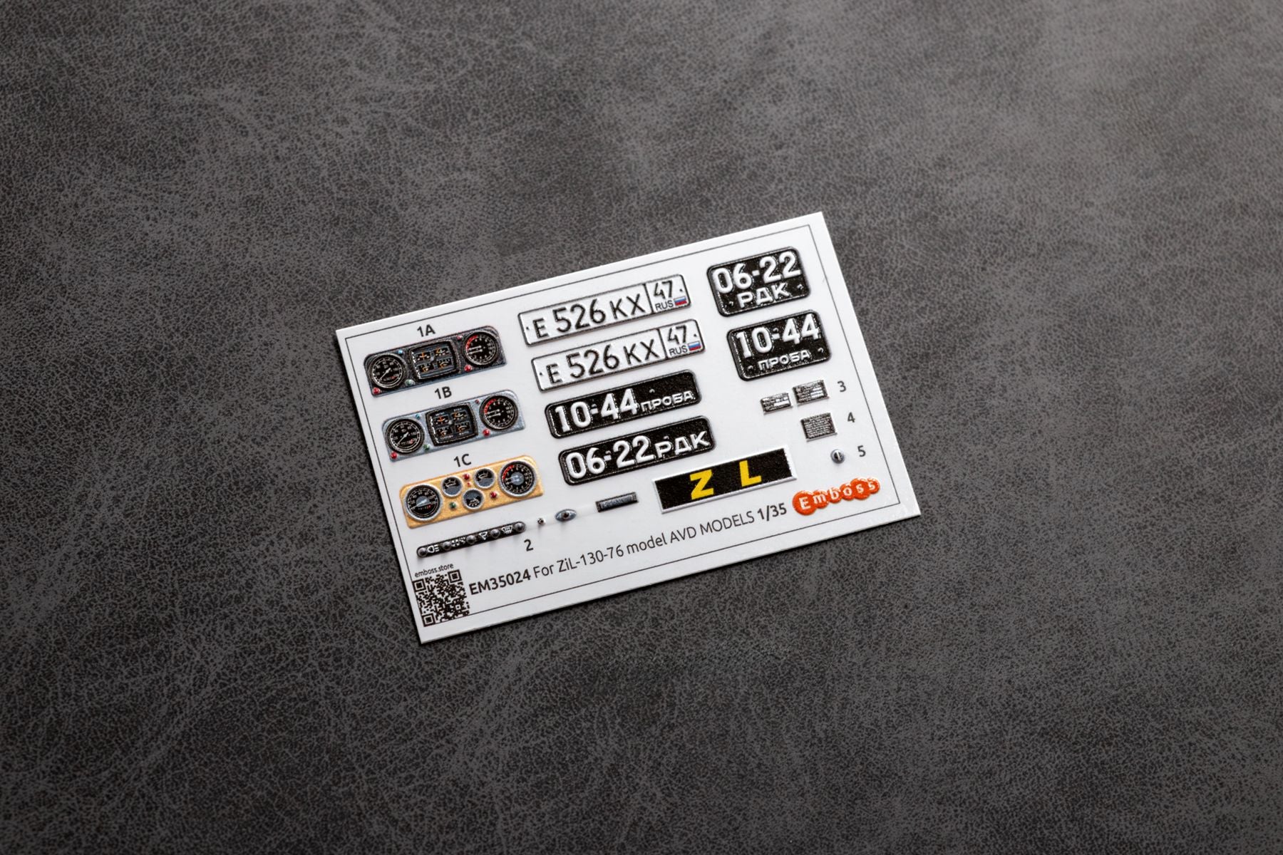 ZIL - 130 - 76 details set for AVD Models 3502AVD 1/35 (3D decal) - imodeller.store