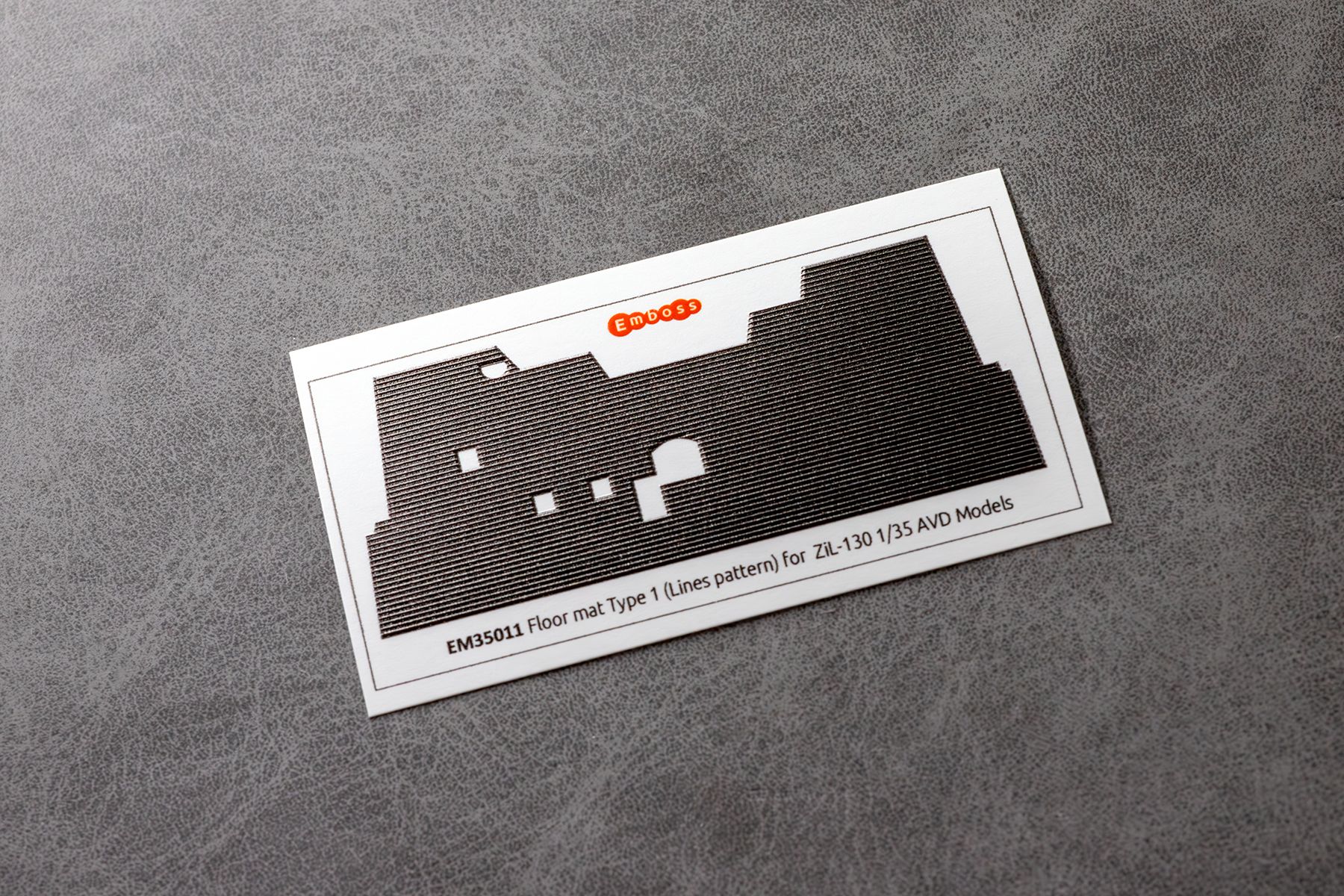 ZiL - 130 Floor mat Type 1 (Lines pattern) AVD (any model) 1/35 (3D decal) - imodeller.store