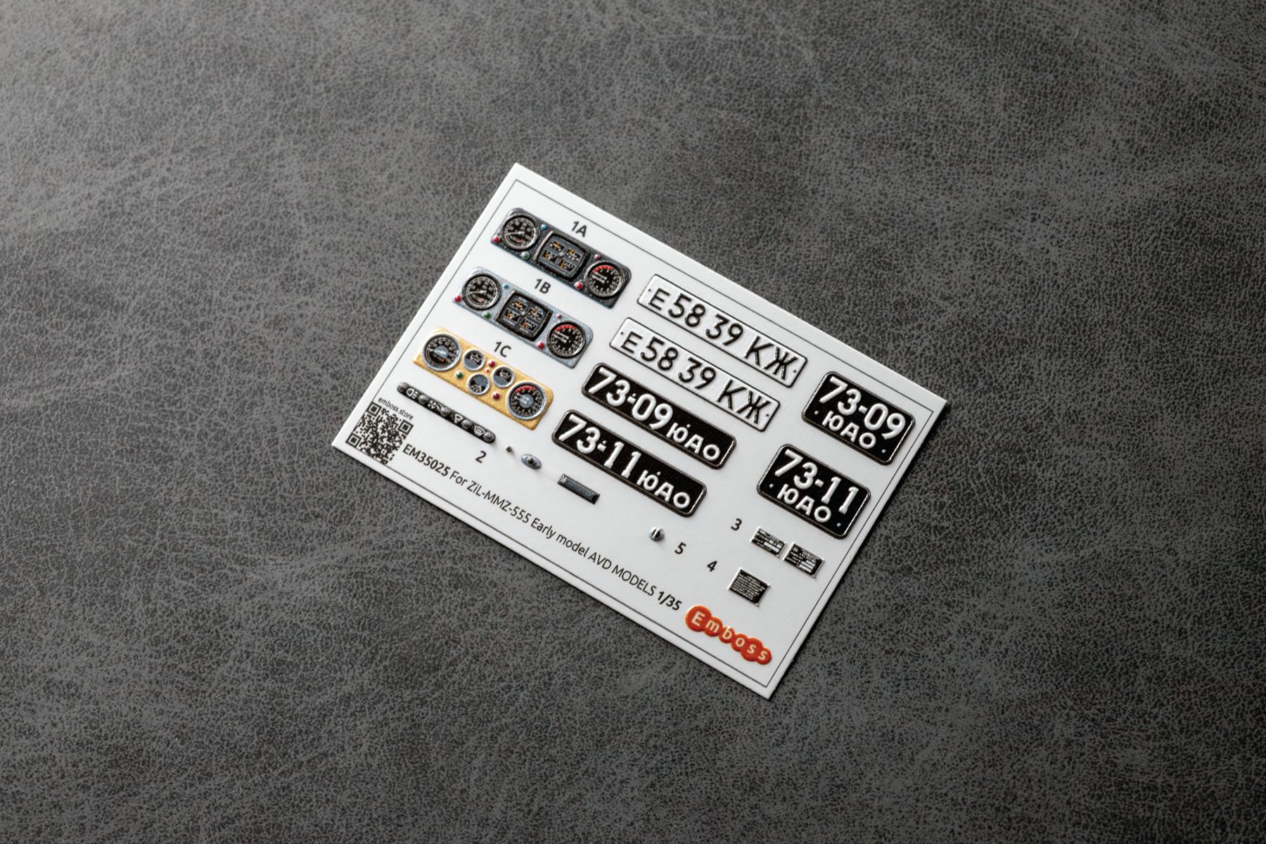 ZIL - MMZ - 555 "Early" details set for AVD Models 3504AVD 1/35 (3D decal) - imodeller.store