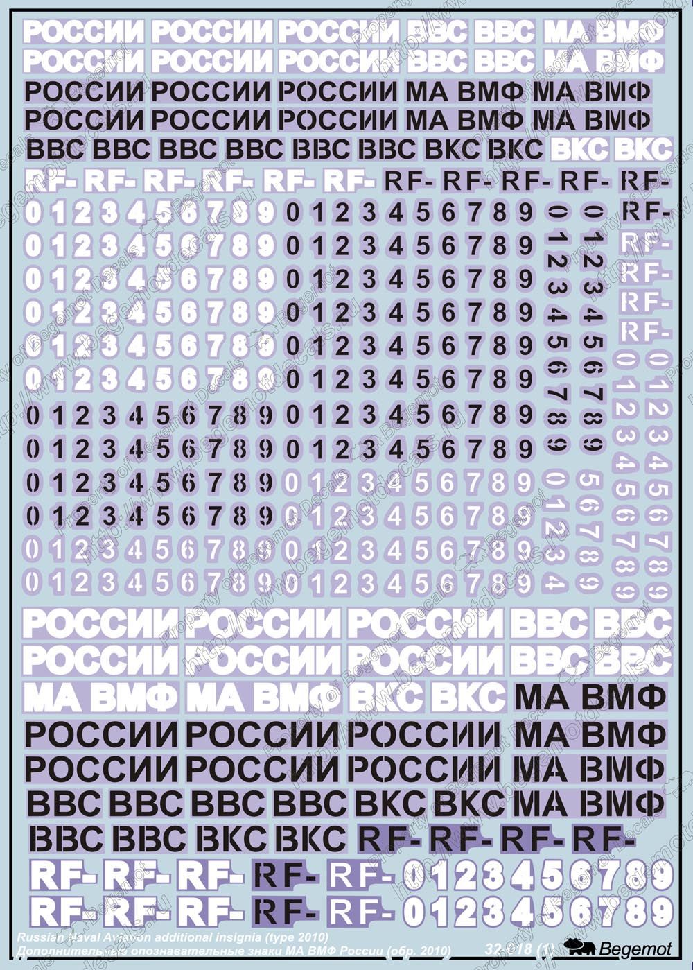 Additional ORS Air Force Rossiyam 2010 1.32 (Decal) - imodeller.store